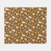 Kowalski Bäckerei Toss Pattern Fleecedecke (Vorderseite (Horizontal))