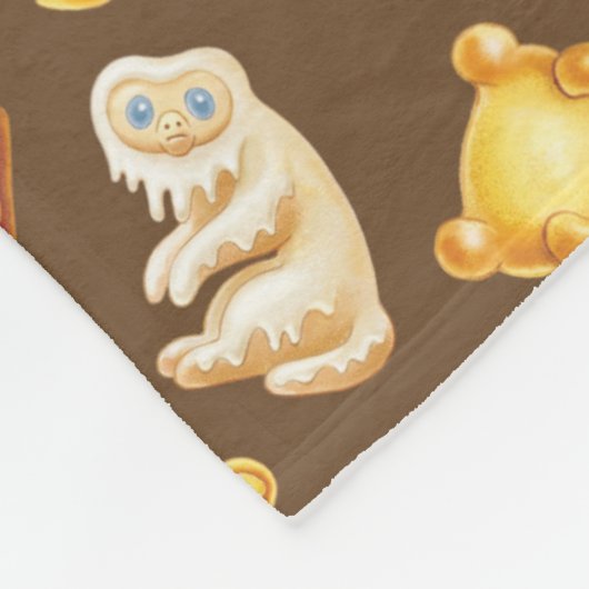 Kowalski Bäckerei Toss Pattern Fleecedecke (Ecke)