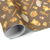 Kowalski Bäckerei Toss Pattern Geschenkpapier (Rolleneckpunkt)