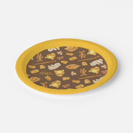 Kowalski Bäckerei Toss Pattern Pappteller (Schrägansicht)