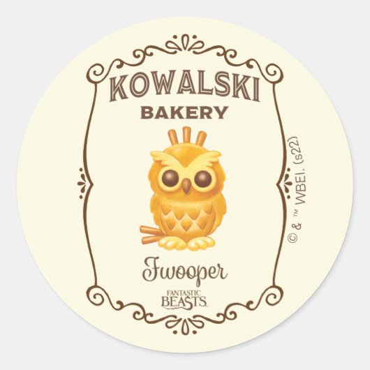 Kowalski Bakery Fwooper Runder Aufkleber (Vorderseite)