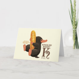 Kowalski Bakery - Niffler With Bread Karte