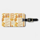 Kowalski Bakery Rows of Treats Pattern Gepäckanhänger (Vorderseite horizontal)