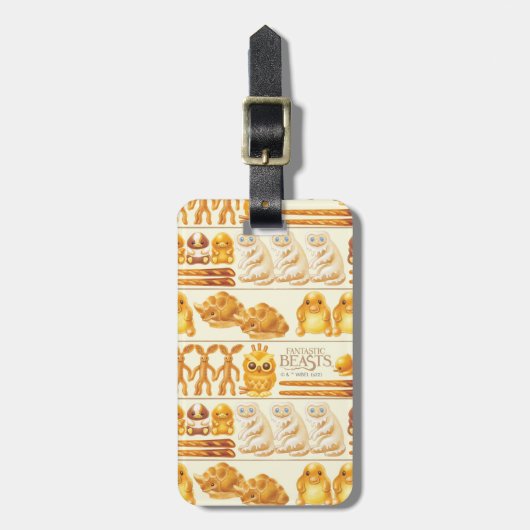 Kowalski Bakery Rows of Treats Pattern Gepäckanhänger (Vorderseite vertikal)