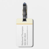 Kowalski Bakery Rows of Treats Pattern Gepäckanhänger (Rückseite vertikal)