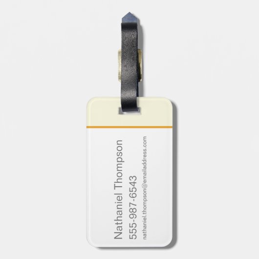 Kowalski Bakery Rows of Treats Pattern Gepäckanhänger (Rückseite vertikal)