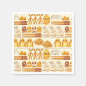 Kowalski Bakery Rows of Treats Pattern Serviette (Vorderseite)
