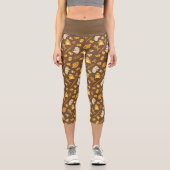 Kowalski Bakery Toss Pattern Capri Leggings (Vorderseite)