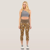 Kowalski Bakery Toss Pattern Capri Leggings (Vorderseite)