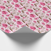 Kowgirl-Musterstil Geschenkpapier (Ecke)