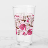 Kowgirl-Musterstil Glas (Rückseite)