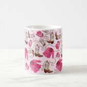 Kowgirl-Musterstil Kaffeetasse (Mittel)