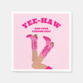 Kowgirl-Stiefel Maßanfertigung Personalisiert Serviette (Vorderseite)