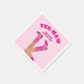 Kowgirl-Stiefel Maßanfertigung Personalisiert Serviette (Ecke)