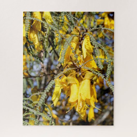 Kowhai-Blumen Puzzle (Vertikal)