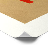 Kowhai in Blossom New Zealand Vintage Poster (Ecke)