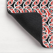 Kowhaiwhai Mangofänger Maori Tribal Pattern Mousepad (Ecke)