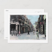 Kowloon, Hongkong, China Street Scene Vintag Postkarte (Vorne/Hinten)