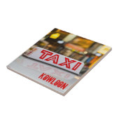 Kowloon Taxi in Urban Hongkong Fliese (Seite)