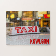 Kowloon Taxi in Urban Hongkong