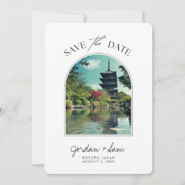 Koyoto Japan Wedding Save the Date Einladung