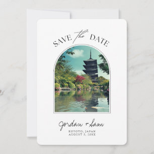 Koyoto Japan Wedding Save the Date Einladung