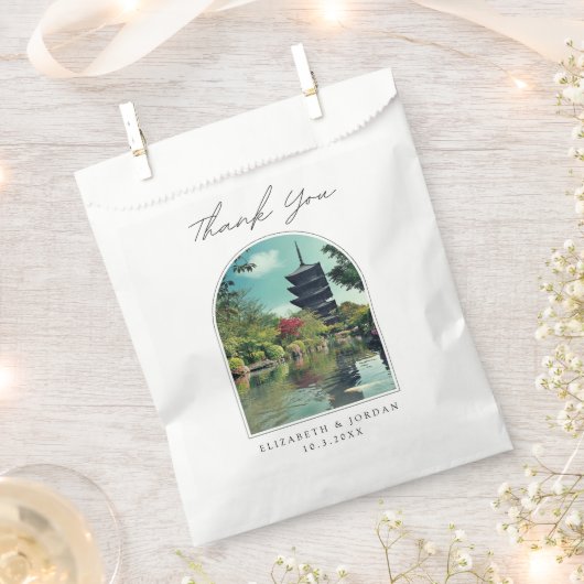 Koyoto Wedding Vielen Dank Foto Fevor Bag Geschenktütchen (Ausgeschnitten)