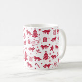 Koyun dog Christmas Design Kaffeetasse (VorderseiteRechts)