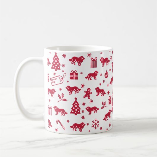 Koyun dog Christmas Design Kaffeetasse (Links)