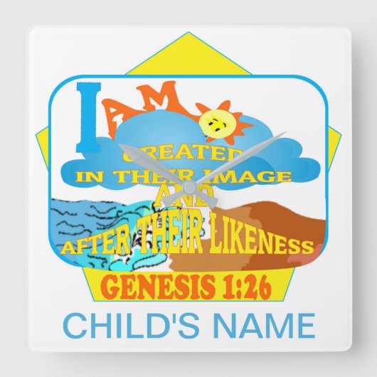 KOZ Wanduhr - hergestellt auf ihr Bild-Englisch (Vorderseite)