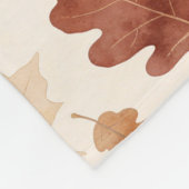 Koziales Herbstblattmuster Fleecedecke (Ecke)