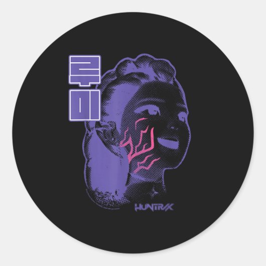 Kp Demon Hunters Halloween Huntrix Rumi Demon Mark Runder Aufkleber (Vorderseite)