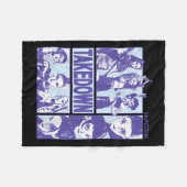 Kp Demon Hunters Halloween Huntrix Takedown Panel Fleecedecke (Vorderseite (Horizontal))