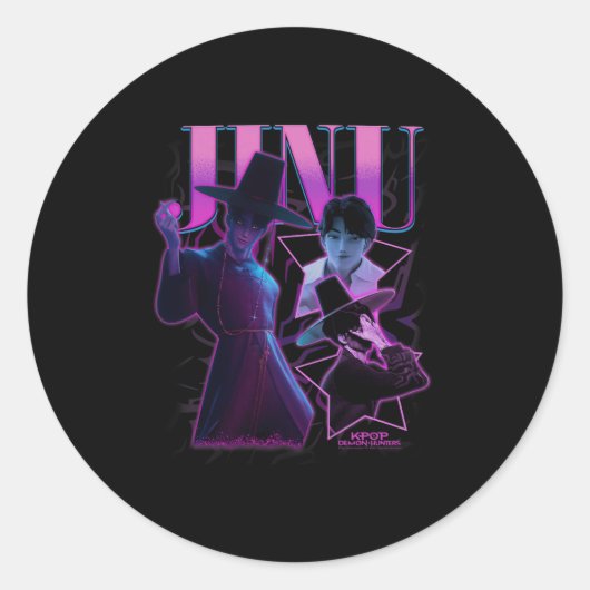Kp Demon Hunters Halloween Jinu Showcase Y2k Style Runder Aufkleber (Vorderseite)