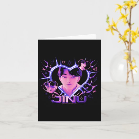 Kp Demon Hunters Halloween Jinu Y2k Heart Shape Rt Karte (Gelbe Blume)