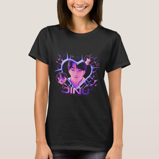 Kp Demon Hunters Halloween Jinu Y2k Heart Shape Rt T-Shirt (Vorderseite)