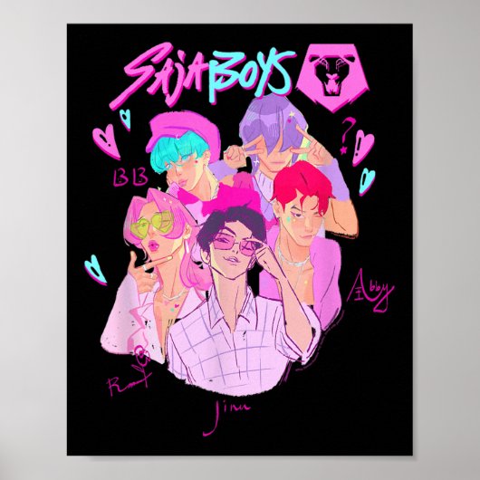 Kp Demon Hunters Halloween Saja Boys Demon Group R Poster (Vorne)