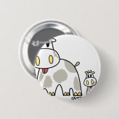 KP Friends USHI Button (Vorne & Hinten)