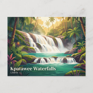Kpatawee-Wasserfälle Liberia Postkarte