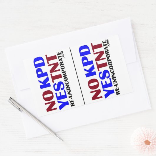 KPD Yes TNT LG Rechteckiger Aufkleber (Umschlag)