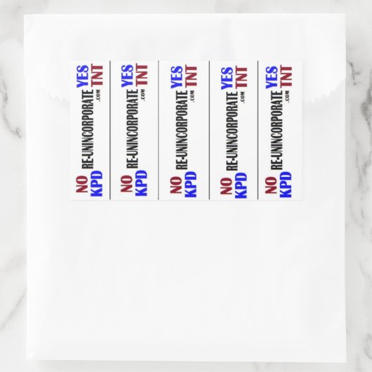 KPD Yes TNT Rechteckiger Aufkleber (Tasche)