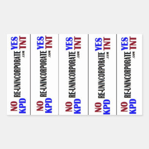 KPD Yes TNT Rechteckiger Aufkleber