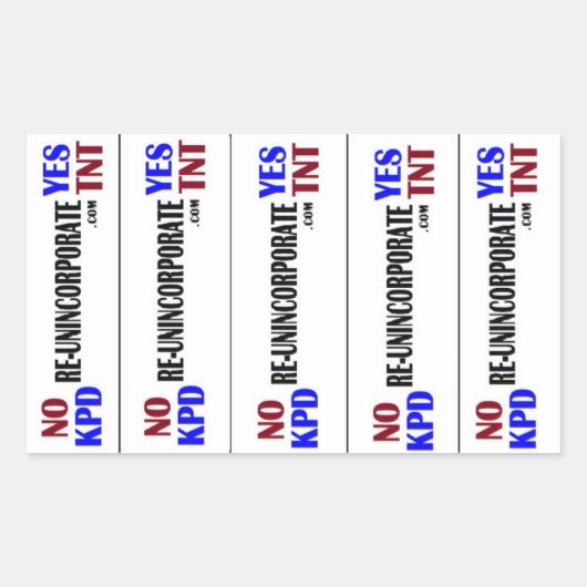 KPD Yes TNT Rechteckiger Aufkleber (Vorderseite)