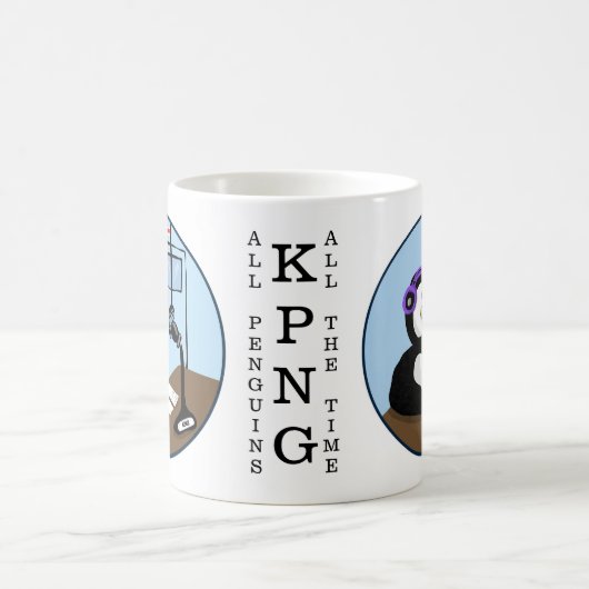 KPNG REDE RADIO PENGUIN KAFFEETASSE (Mittel)