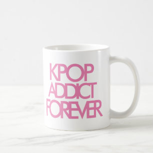 Kpop Addict Forever   Musikfächer - Geschenk pink Kaffeetasse
