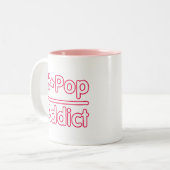 Kpop Addict Zweifarbige Tasse (Vorderseite Links)