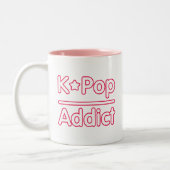 Kpop Addict Zweifarbige Tasse (Links)