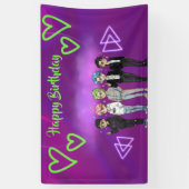KPOP boy band birthday party Banner (Vertikal)