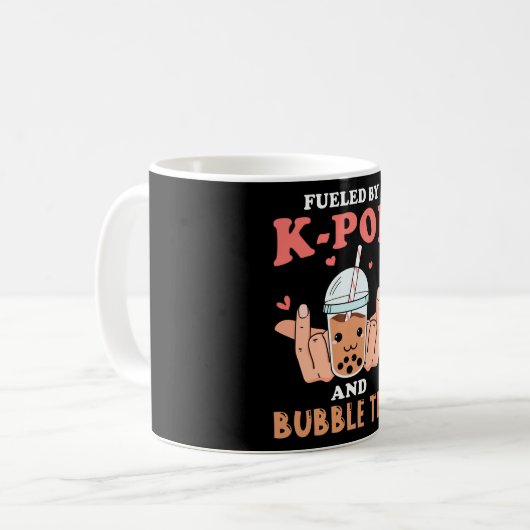 Kpop Bubble Tee Kaffeetasse (Vorderseite Links)