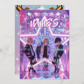 KPOP-Dämonenjäger Inspirierte Einladung (Vorne/Hinten)